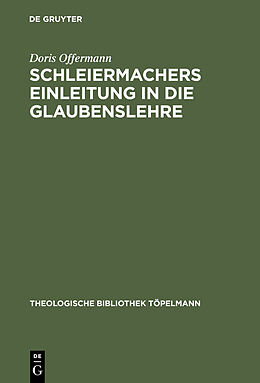 eBook (pdf) Schleiermachers Einleitung in die Glaubenslehre de Doris Offermann