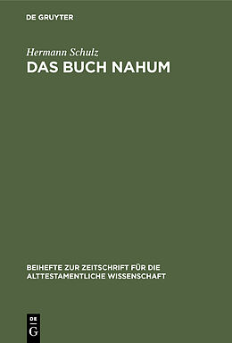 E-Book (pdf) Das Buch Nahum von Hermann Schulz