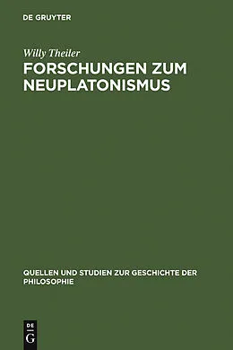 PDF Forschungen zum Neuplatonismus von Willy Theiler