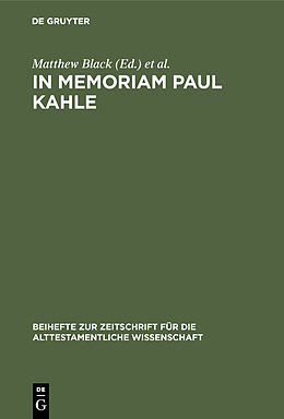 E-Book (pdf) In Memoriam Paul Kahle von 