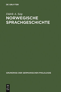 E-Book (pdf) Norwegische Sprachgeschichte von Didrik A. Seip