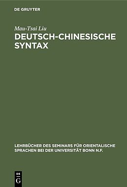 E-Book (pdf) Deutsch-Chinesische Syntax von Mau-Tsai Liu
