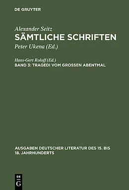 PDF Tragedi vom Großen Abentmal von Alexander Seitz