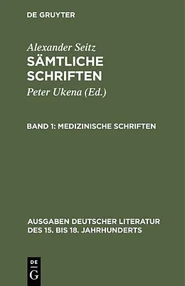 PDF Medizinische Schriften von Alexander Seitz