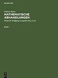 E-Book (pdf) Mathematische Abhandlungen. 1 von Helmut Hasse