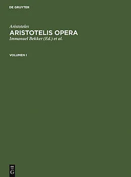 E-Book (pdf) Aristotelis Opera. Volumen I von Aristoteles