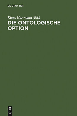 E-Book (pdf) Die ontologische Option von 
