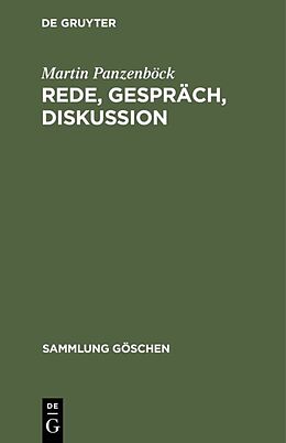 E-Book (pdf) Rede, Gespräch, Diskussion von Martin Panzenböck
