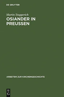 PDF Osiander in Preußen von Martin Stupperich