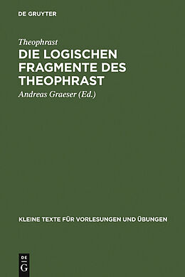 E-Book (pdf) Die logischen Fragmente des Theophrast von Theophrast