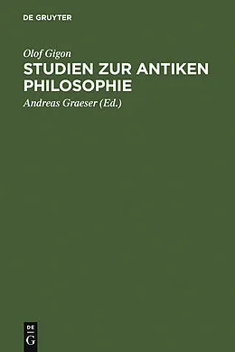PDF Studien zur antiken Philosophie von Olof Gigon
