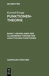 PDF Grundlagen der allgemeinen Theorie der analytischen Funktionen von [unknown]
