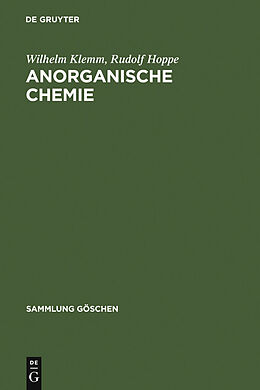 E-Book (pdf) Anorganische Chemie von Wilhelm Klemm, Rudolf Hoppe