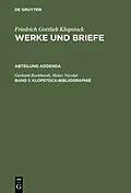 E-Book (pdf) Klopstock-Bibliographie von Gerhard Burkhardt, Heinz Nicolai