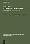 E-Book (pdf) Aufsätze aus den Jahren 19681976 von Hans Kuhn