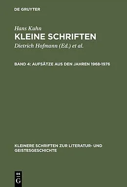 E-Book (pdf) Aufsätze aus den Jahren 19681976 von Hans Kuhn