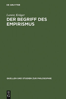 E-Book (pdf) Der Begriff des Empirismus von Lorenz Krüger