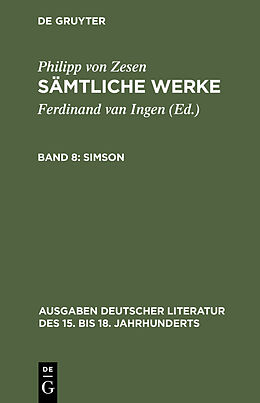 E-Book (pdf) Philipp von Zesen: Sämtliche Werke / Simson von Philipp von Zesen