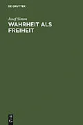 E-Book (pdf) Wahrheit als Freiheit von Josef Simon