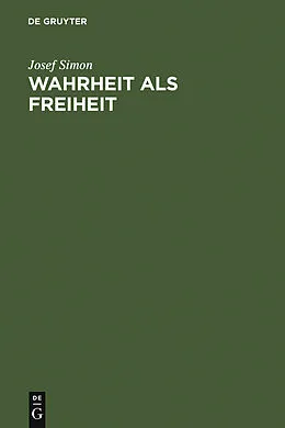 E-Book (pdf) Wahrheit als Freiheit von Josef Simon