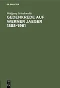 E-Book (pdf) Gedenkrede auf Werner Jaeger 18881961 von Wolfgang Schadewaldt
