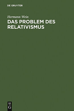 E-Book (pdf) Das Problem des Relativismus von Hermann Wein