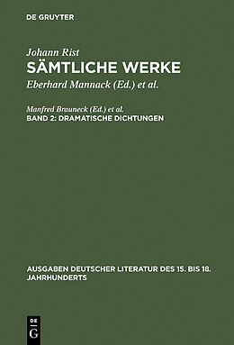 E-Book (pdf) Johann Rist: Sämtliche Werke / Dramatische Dichtungen von Johann Rist
