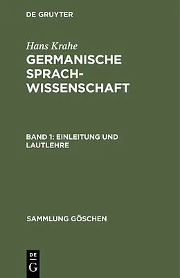 E-Book (pdf) Einleitung und Lautlehre von Hans Krahe