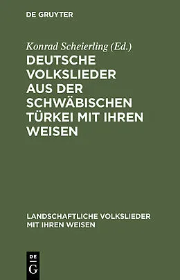 E-Book (pdf) Deutsche Volkslieder aus der Schwäbischen Türkei mit ihren Weisen von 