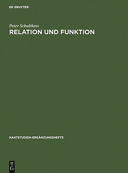 E-Book (pdf) Relation und Funktion von Peter Schulthess