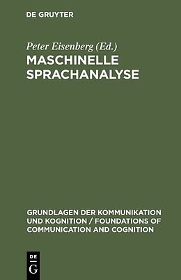 E-Book (pdf) Maschinelle Sprachanalyse von 