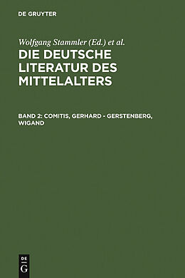 E-Book (pdf) Die deutsche Literatur des Mittelalters / Comitis, Gerhard - Gerstenberg, Wigand von 
