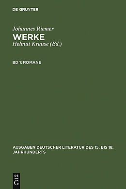E-Book (pdf) Johannes Riemer: Werke / Romane von Johannes Riemer