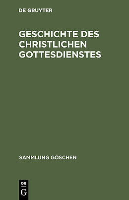 E-Book (pdf) Geschichte des christlichen Gottesdienstes von 
