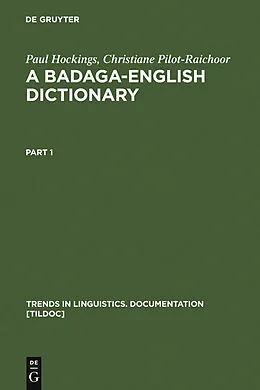 PDF A Badaga-English Dictionary von Paul Hockings, Christiane Pilot-Raichoor