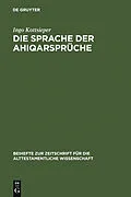 E-Book (pdf) Die Sprache der Ahiqarsprüche von Ingo Kottsieper