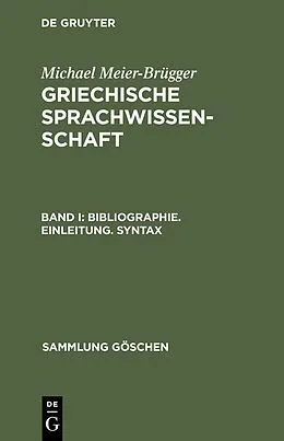 E-Book (pdf) Bibliographie. Einleitung. Syntax von Michael Meier-Brügger