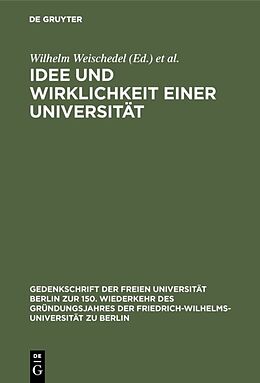 E-Book (pdf) Idee und Wirklichkeit einer Universität von 