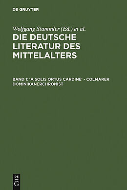 E-Book (pdf) Die deutsche Literatur des Mittelalters / 'A solis ortus cardine' - Colmarer Dominikanerchronist von 