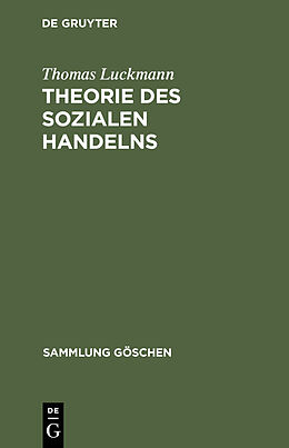 E-Book (pdf) Theorie des sozialen Handelns von Thomas Luckmann