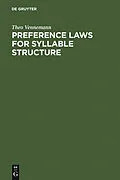 E-Book (pdf) Preference Laws for Syllable Structure von Theo Vennemann