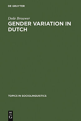 eBook (pdf) Gender Variation in Dutch de Dede Brouwer