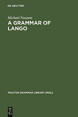eBook (pdf) A Grammar of Lango de Michael Noonan
