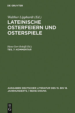 E-Book (pdf) Lateinische Osterfeiern und Osterspiele / Kommentar von 