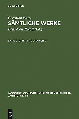 E-Book (pdf) Biblische Dramen V von Christian Weise