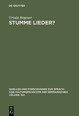 E-Book (pdf) Stumme Lieder? von Ursula Regener