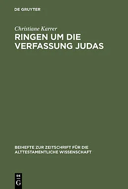 PDF Ringen um die Verfassung Judas von Christiane Karrer
