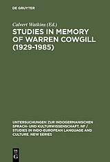 eBook (pdf) Studies in Memory of Warren Cowgill (1929-1985) de 