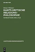 PDF Kants kritische Religionsphilosophie von Reiner Wimmer