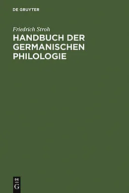E-Book (pdf) Handbuch der germanischen Philologie von Friedrich Stroh